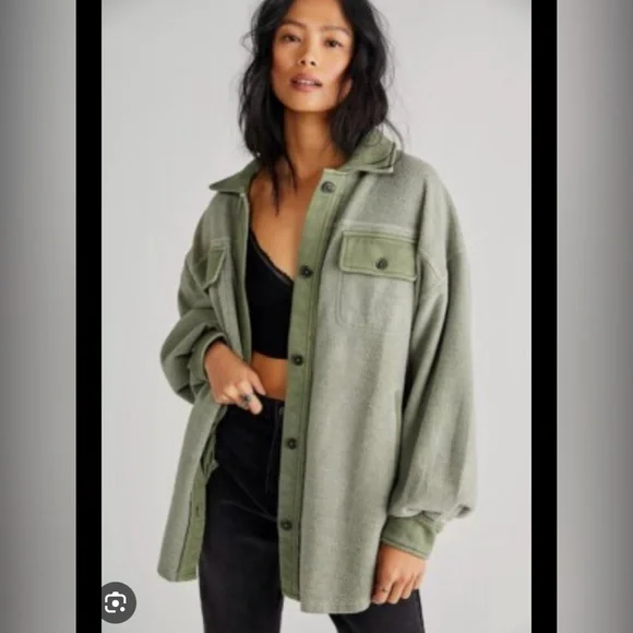 Olive Green Ruby Jacket from Free People - Picture 8 of 8